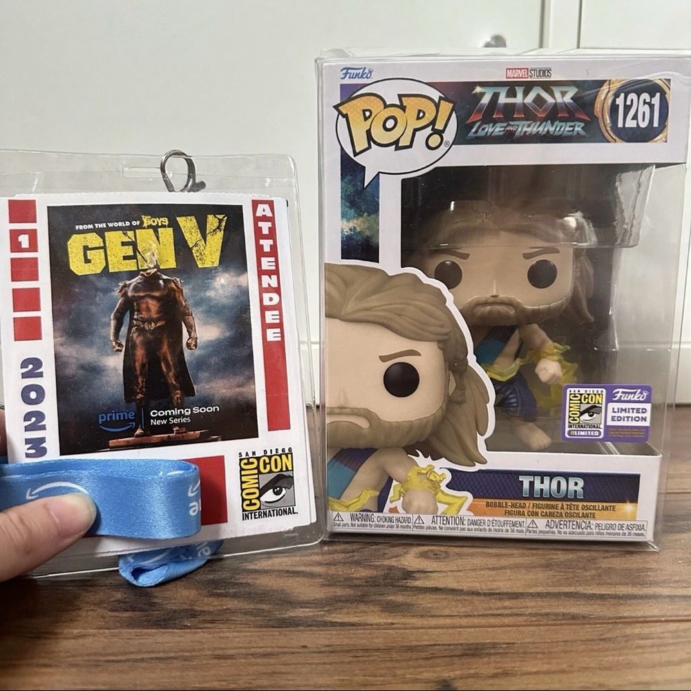 Funko POP! Marvel Thor: Love And Thunder Thor (SDCC Official Sticker) #1261